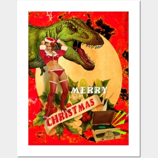 JURASSIC CHRISTMAS VIBES Posters and Art